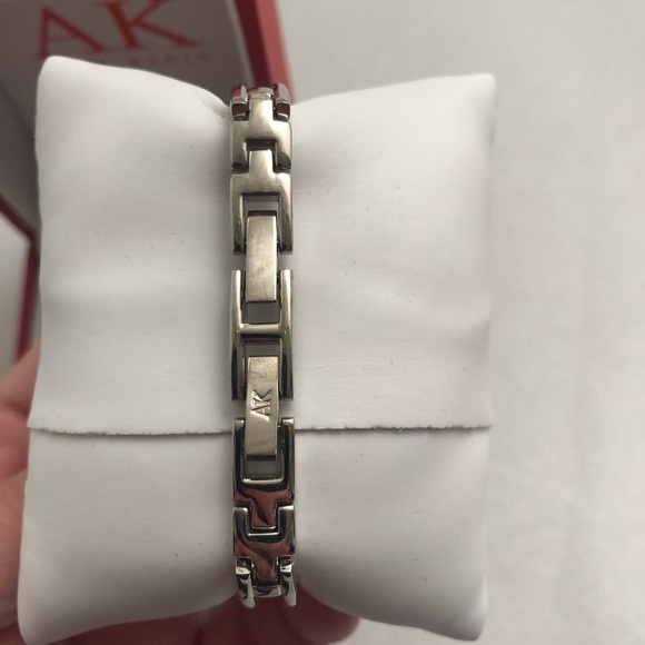 Anne Klein silver bracelet watch with diamond accent main image 4